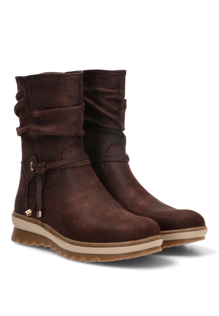 BOTIN ARRUGADO CREMALLERA ANGER 02 11112 ETIKA MUJER CAFe