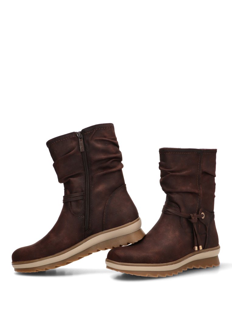 BOTIN ARRUGADO CREMALLERA ANGER 02 11112 ETIKA MUJER CAFe