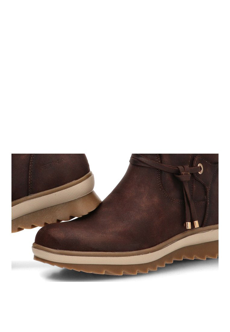 BOTIN ARRUGADO CREMALLERA ANGER 02 11112 ETIKA MUJER CAFe