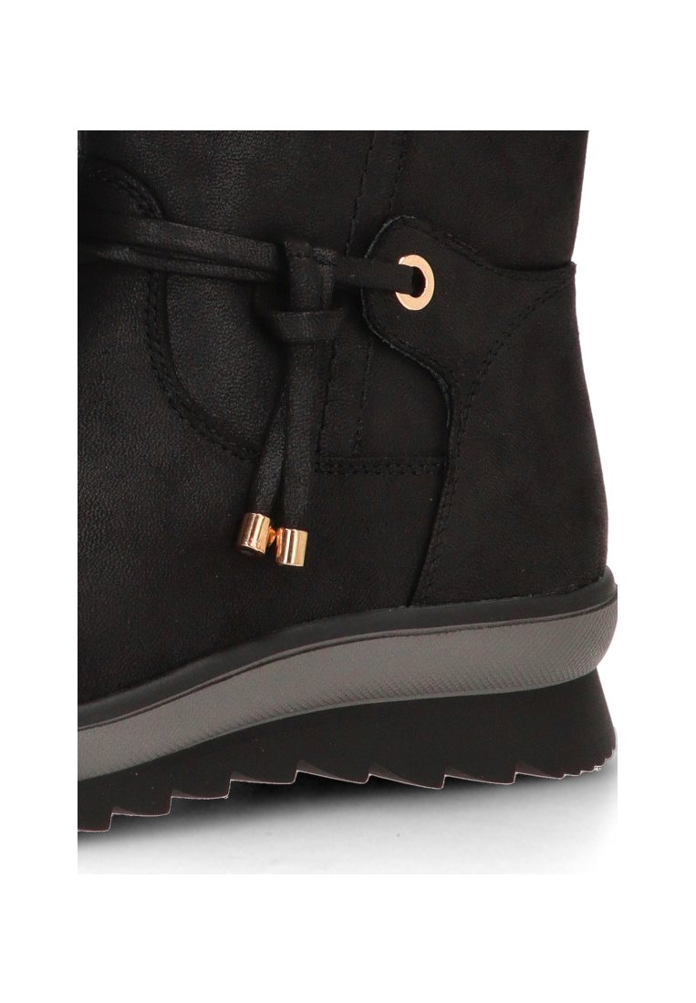 BOTIN ARRUGADO CREMALLERA ANGER 02 11112 ETIKA MUJER NEGRO