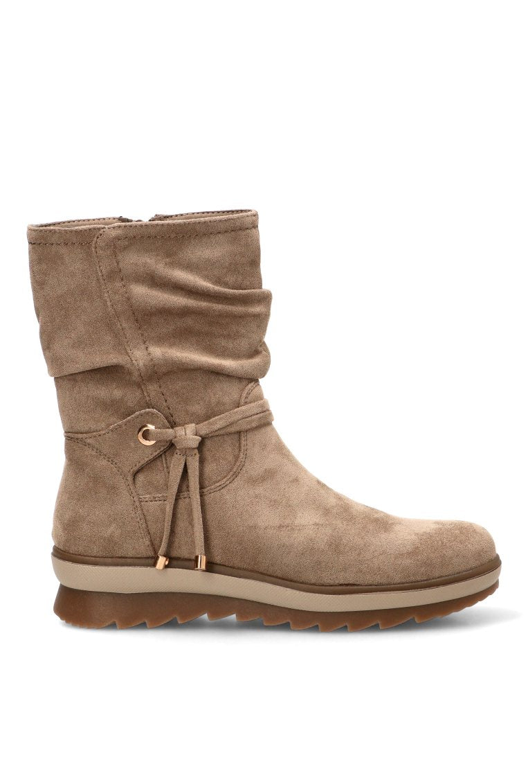 BOTIN ARRUGADO CREMALLERA ANGER 02 11112 ETIKA MUJER TAUPE