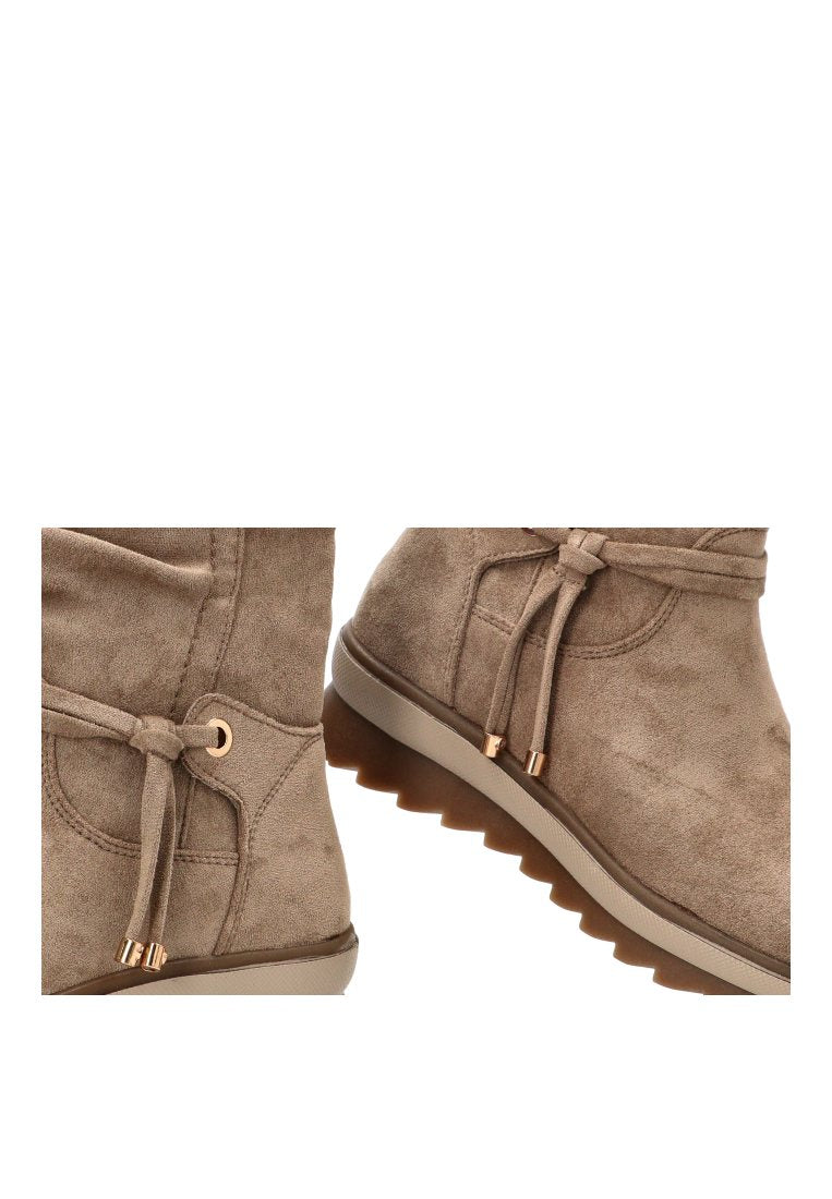 BOTIN ARRUGADO CREMALLERA ANGER 02 11112 ETIKA MUJER TAUPE