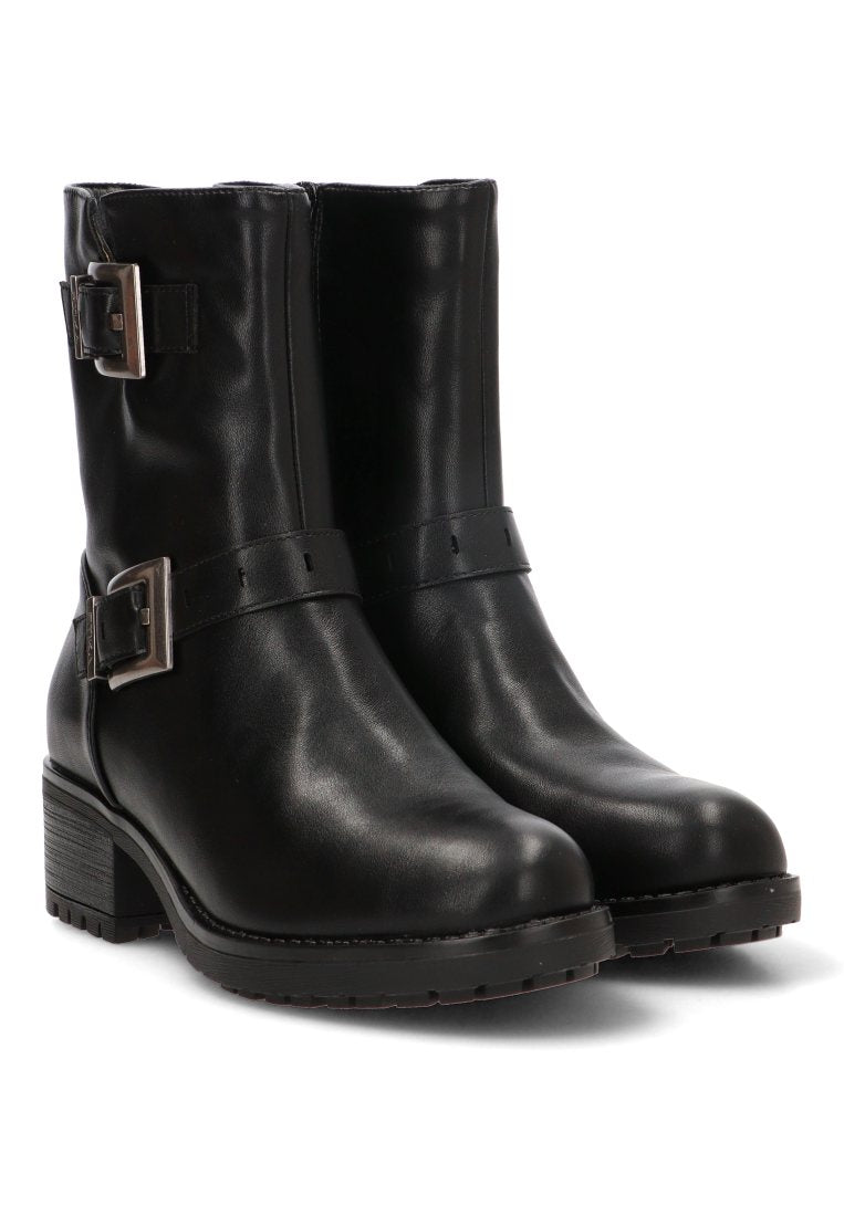 BOTIN DOBLE HEBILLA WATFORD 11050 ETIKA MUJER NEGRO