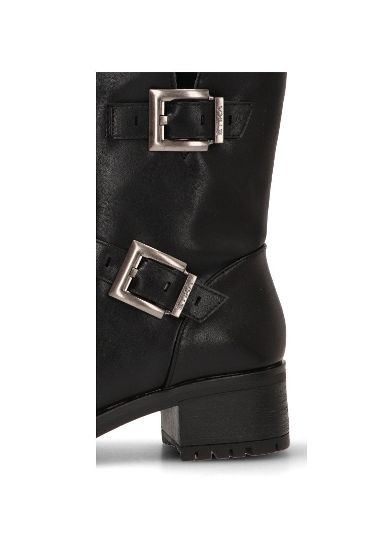 BOTIN DOBLE HEBILLA WATFORD 11050 ETIKA MUJER NEGRO