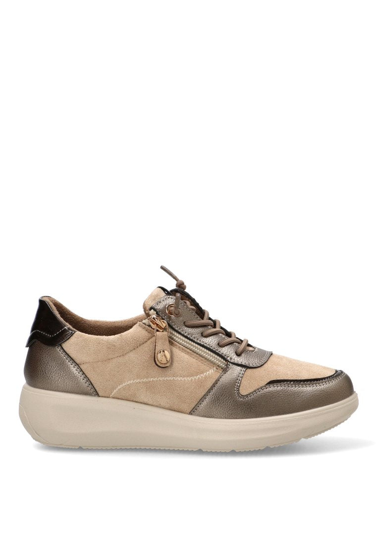 MOCASIN CONFORT ELASTICO AURA 01 60023 ARMONY MUJER TAUPE