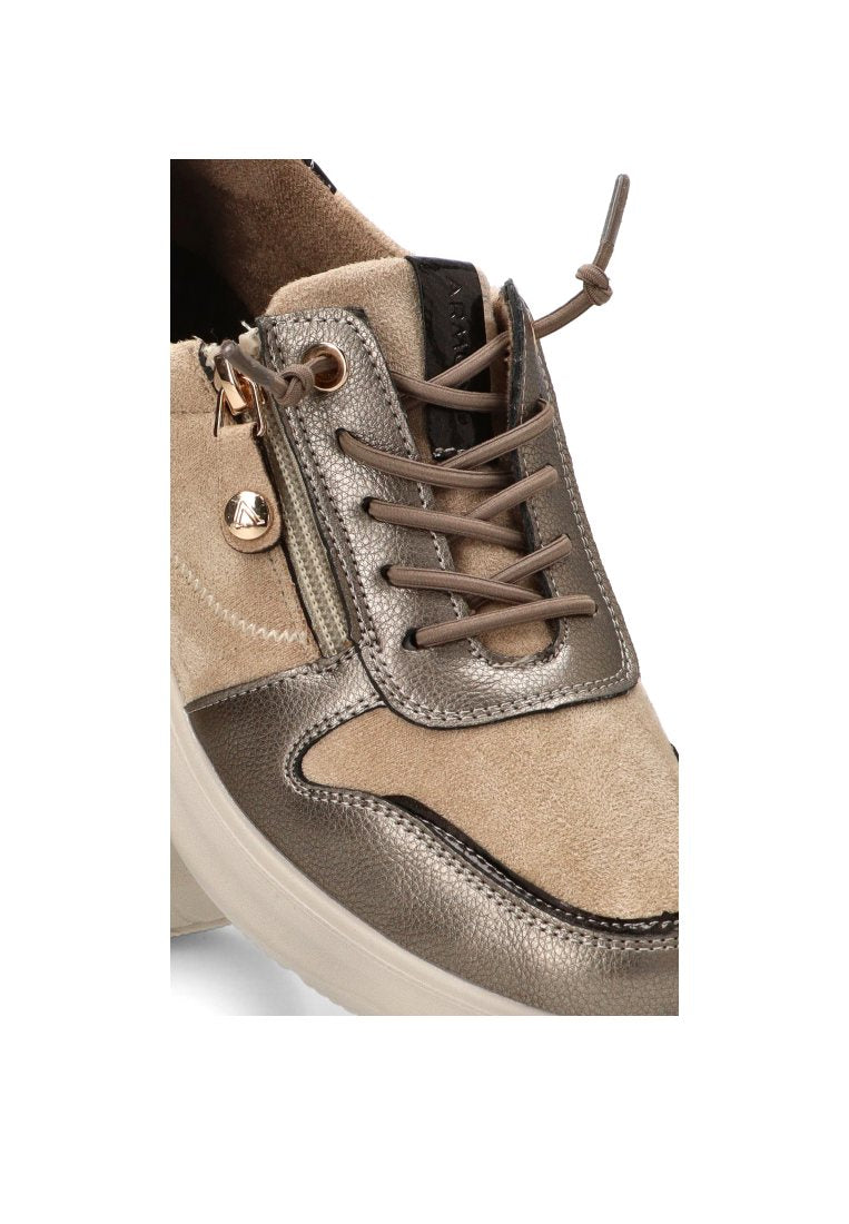 MOCASIN CONFORT ELASTICO AURA 01 60023 ARMONY MUJER TAUPE