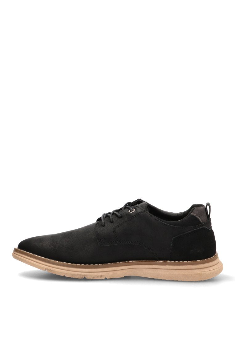 ZAPATOS CORDONES TIGANI 02 60929 ETIKA HOMBRE NEGRO