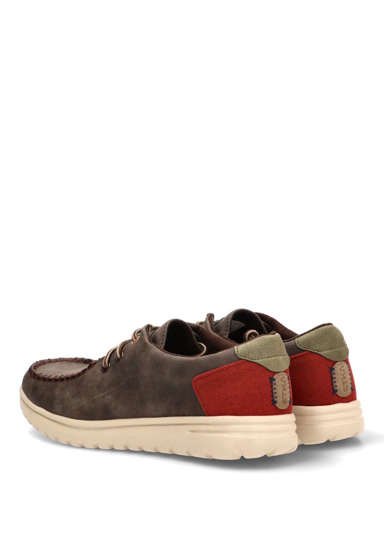 ZAPATO CORDON ELASTICO 82069 ETIKA HOMBRE CAFe