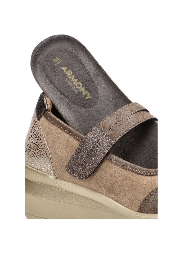 MOCASINES MUJER VELCRO 60025 ARMONY MUJER TAUPE