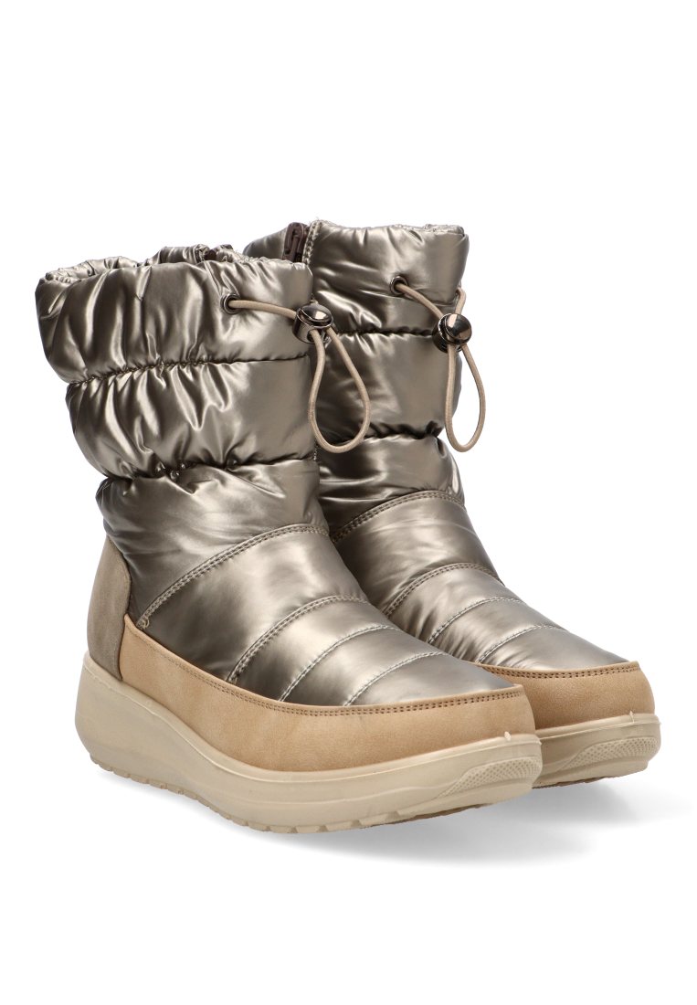 BOTIN ACOLCHADO BRILLO BOREAL 30062 ARMONY MUJER PLOMO