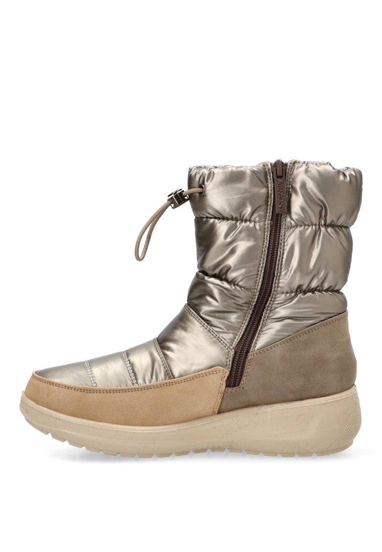 BOTIN ACOLCHADO BRILLO BOREAL 30062 ARMONY MUJER PLOMO