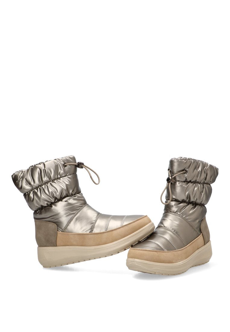 BOTIN ACOLCHADO BRILLO BOREAL 30062 ARMONY MUJER PLOMO