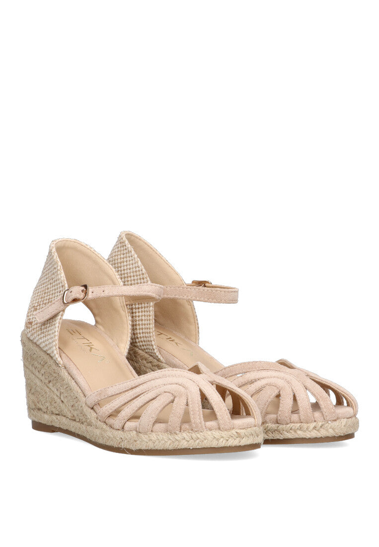 VALENCIANA PUNTA TIRAS ETIKA 20019 CASTILLO, MUJER BEIGE
