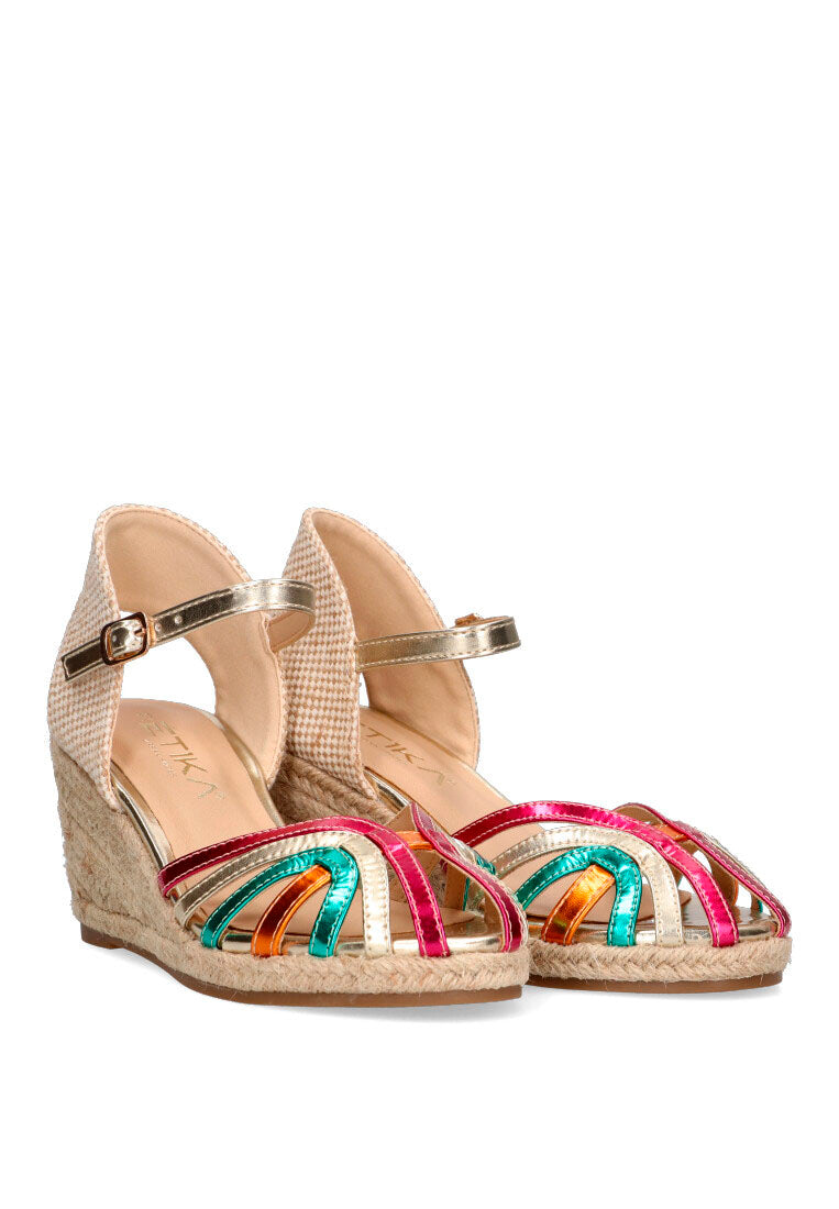 VALENCIANA PUNTA TIRAS ETIKA 20019 CASTILLO, MUJER MULTICOLOR