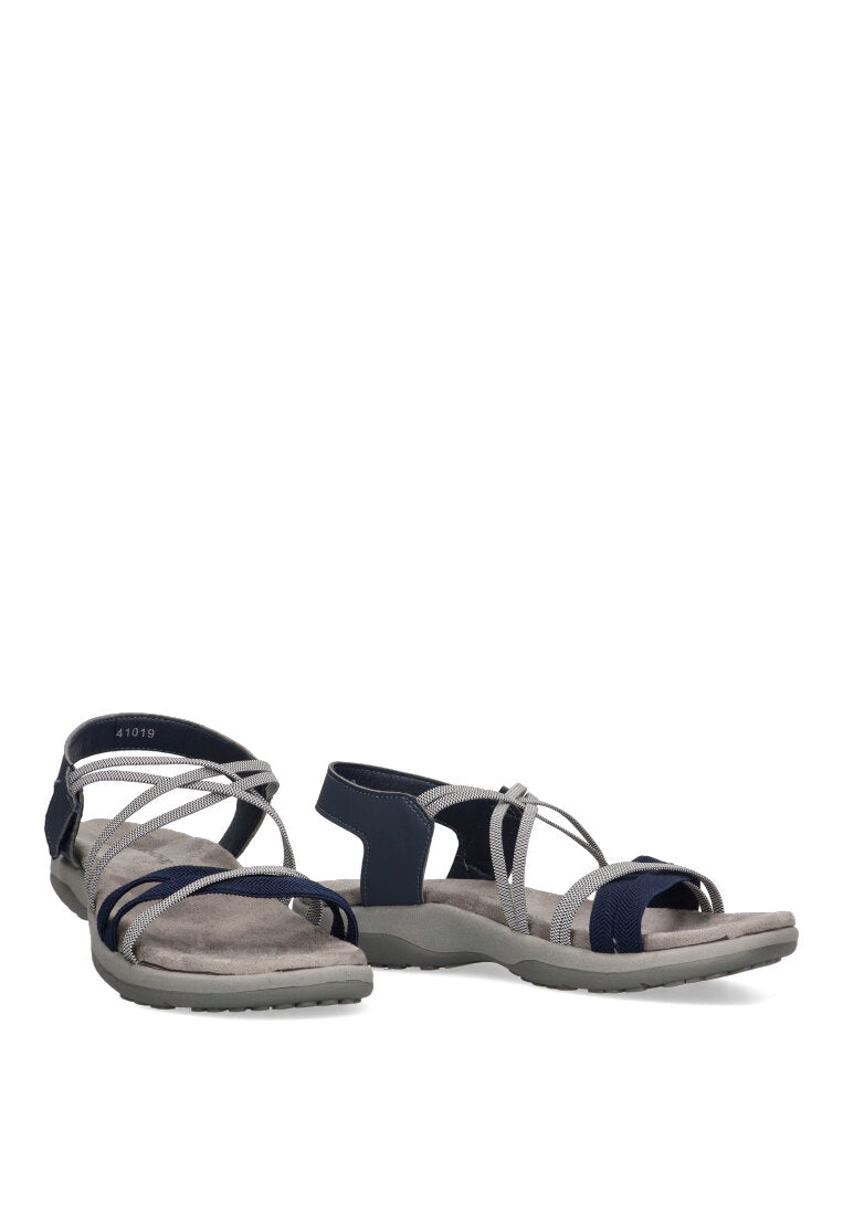 SANDALIA CONFORT TIRAS CRUZADAS ARMONY 41019 MUJER, AZUL