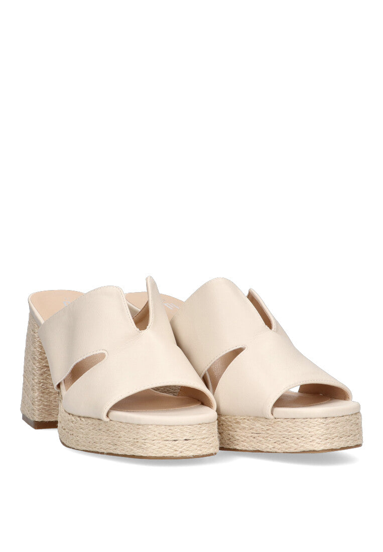 SANDALIA ZUECO ETIKA 30009 ARGAGA, MUJER BEIGE