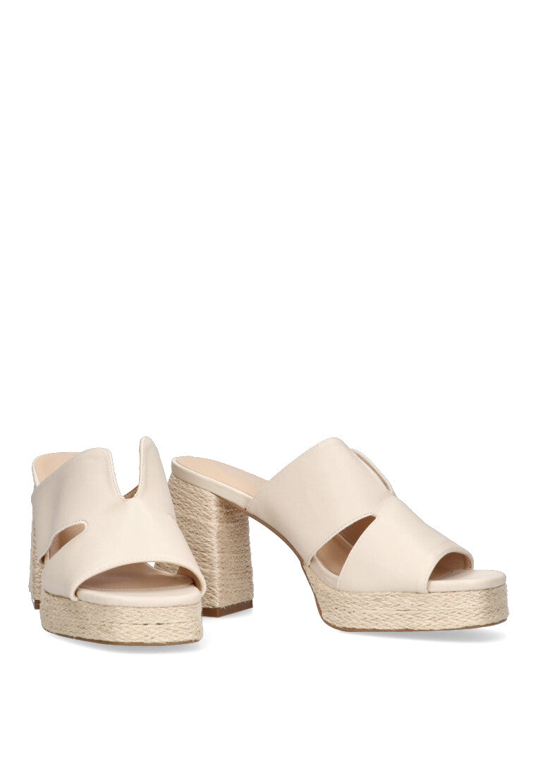 SANDALIA ZUECO ETIKA 30009 ARGAGA, MUJER BEIGE