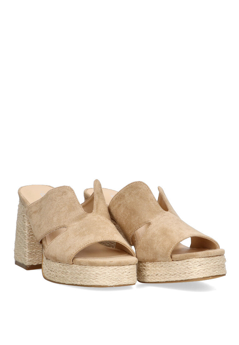 SANDALIA ZUECO ETIKA 30009 ARGAGA, MUJER TAUPE