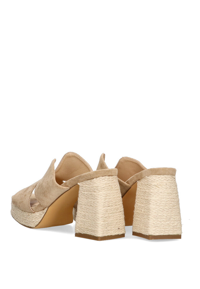 SANDALIA ZUECO ETIKA 30009 ARGAGA, MUJER TAUPE