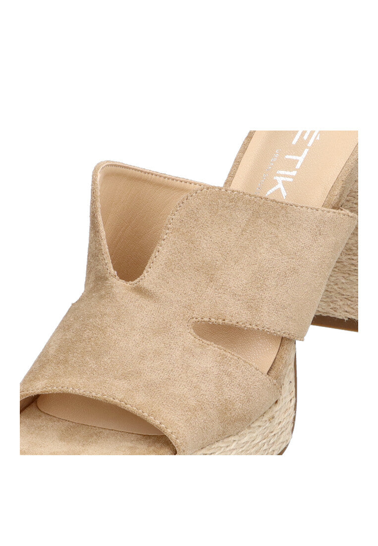 SANDALIA ZUECO ETIKA 30009 ARGAGA, MUJER TAUPE