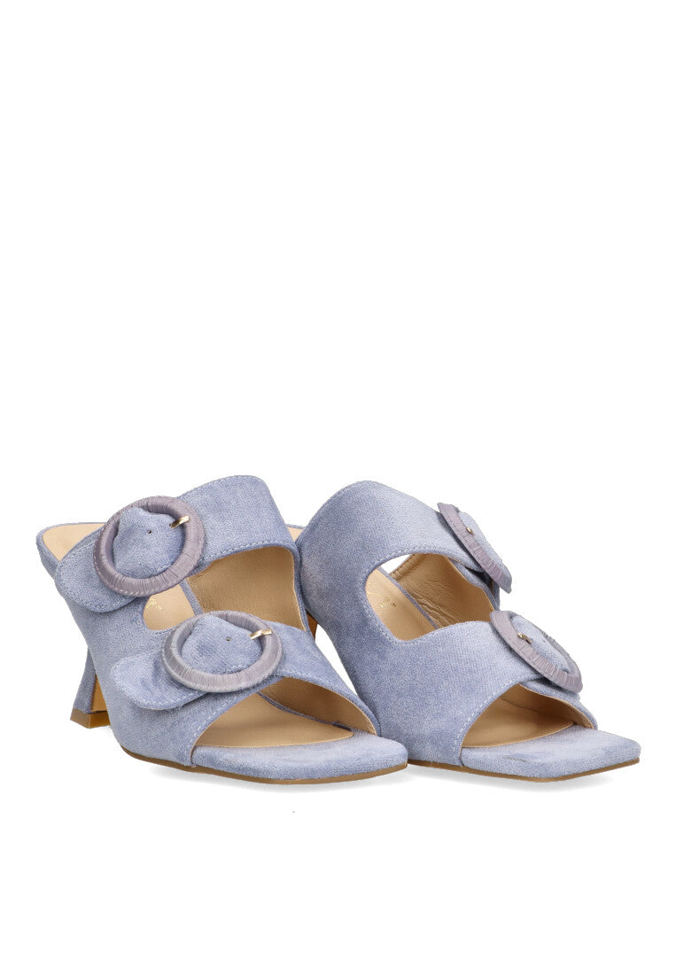 SANDALIA HEBILLA REDONDA ETIKA 90014 PI, MUJER AZUL