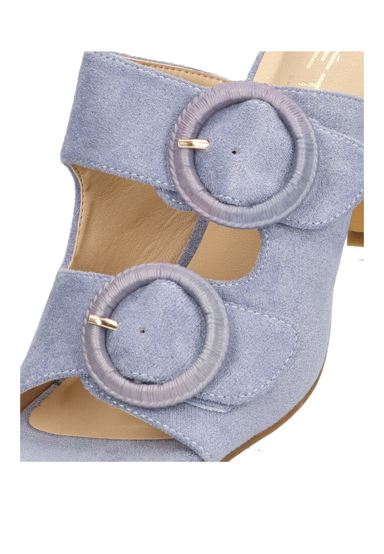 SANDALIA HEBILLA REDONDA ETIKA 90014 PI, MUJER AZUL