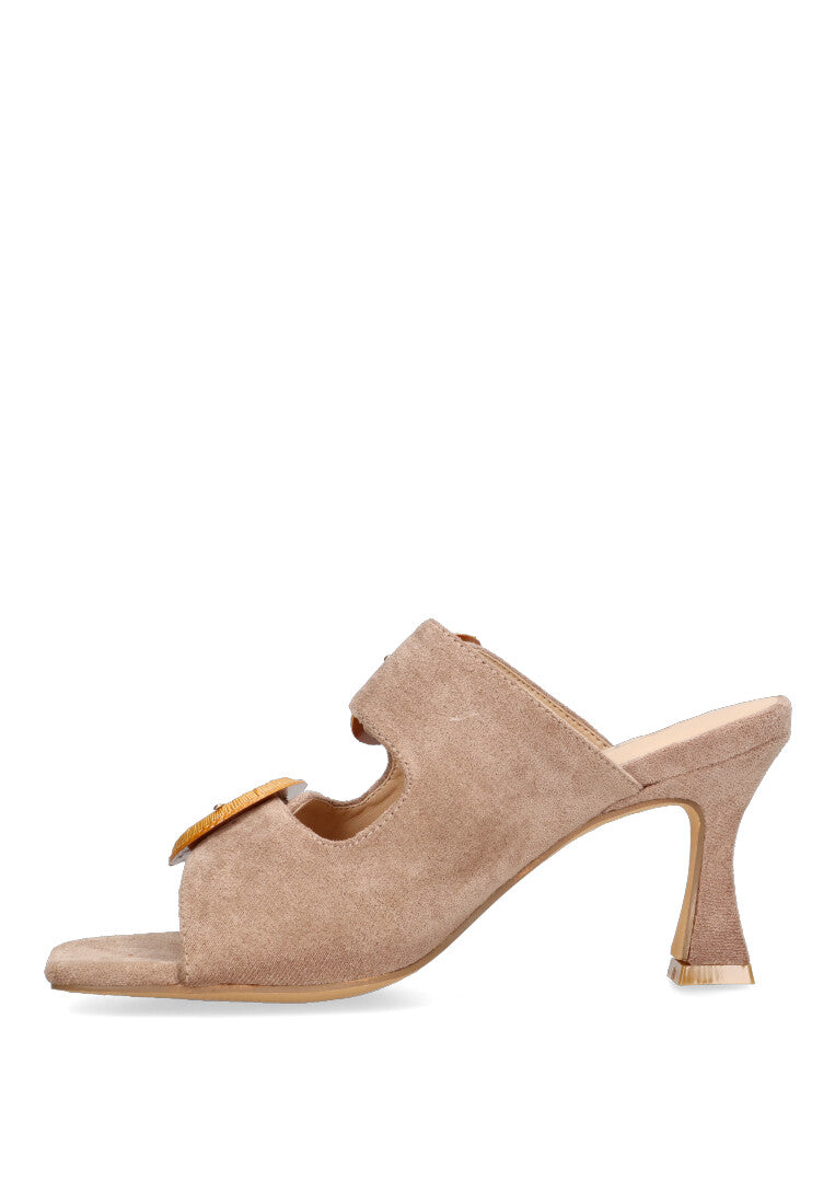 SANDALIA HEBILLA REDONDA ETIKA 90014 PI, MUJER BEIGE