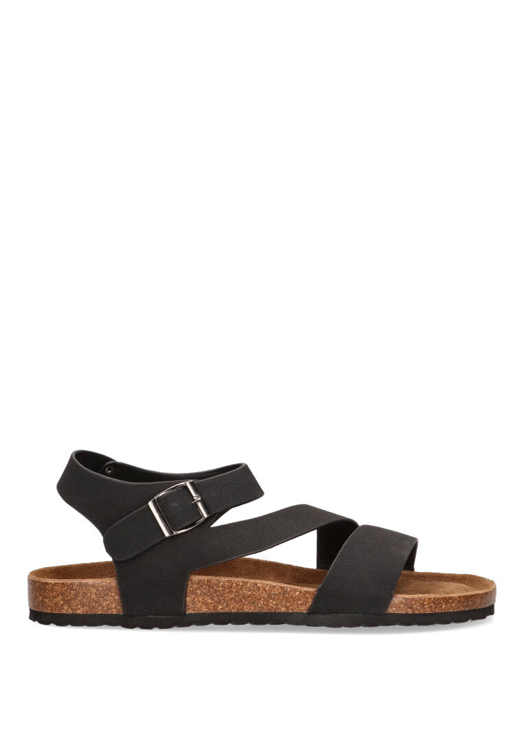 SANDALIA BIO CRUZADA ETIKA 41021 MONDELLO, HOMBRE NEGRO