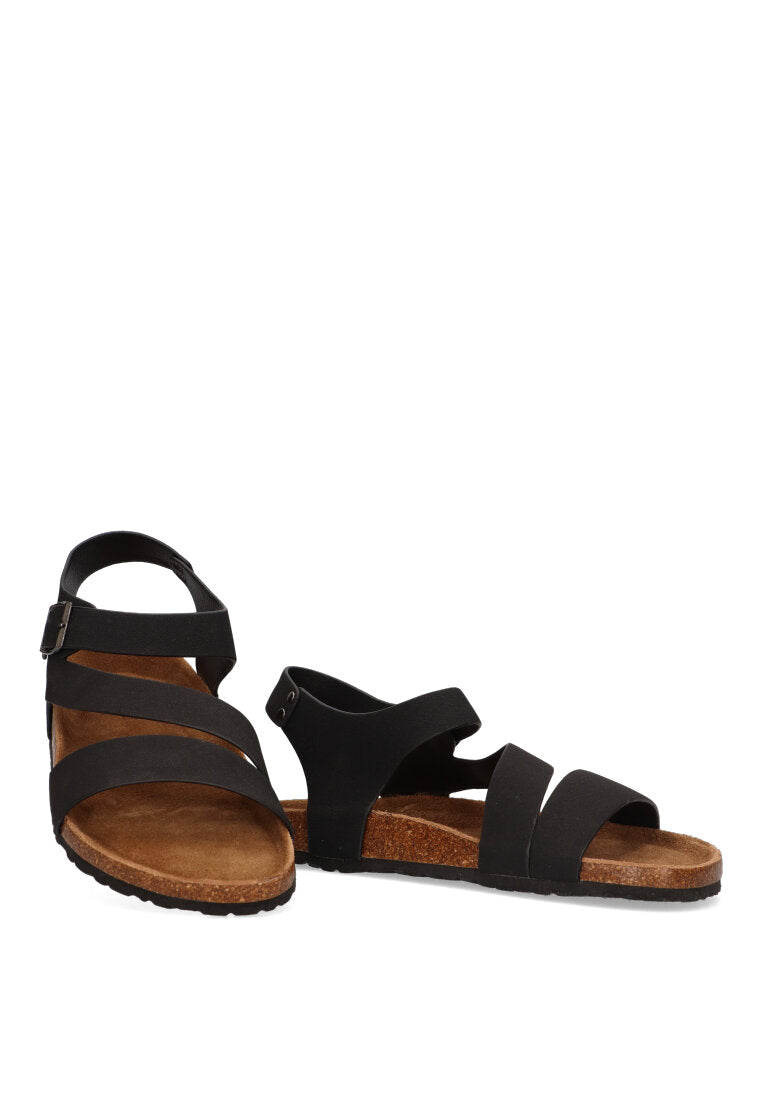 SANDALIA BIO CRUZADA ETIKA 41021 MONDELLO, HOMBRE NEGRO