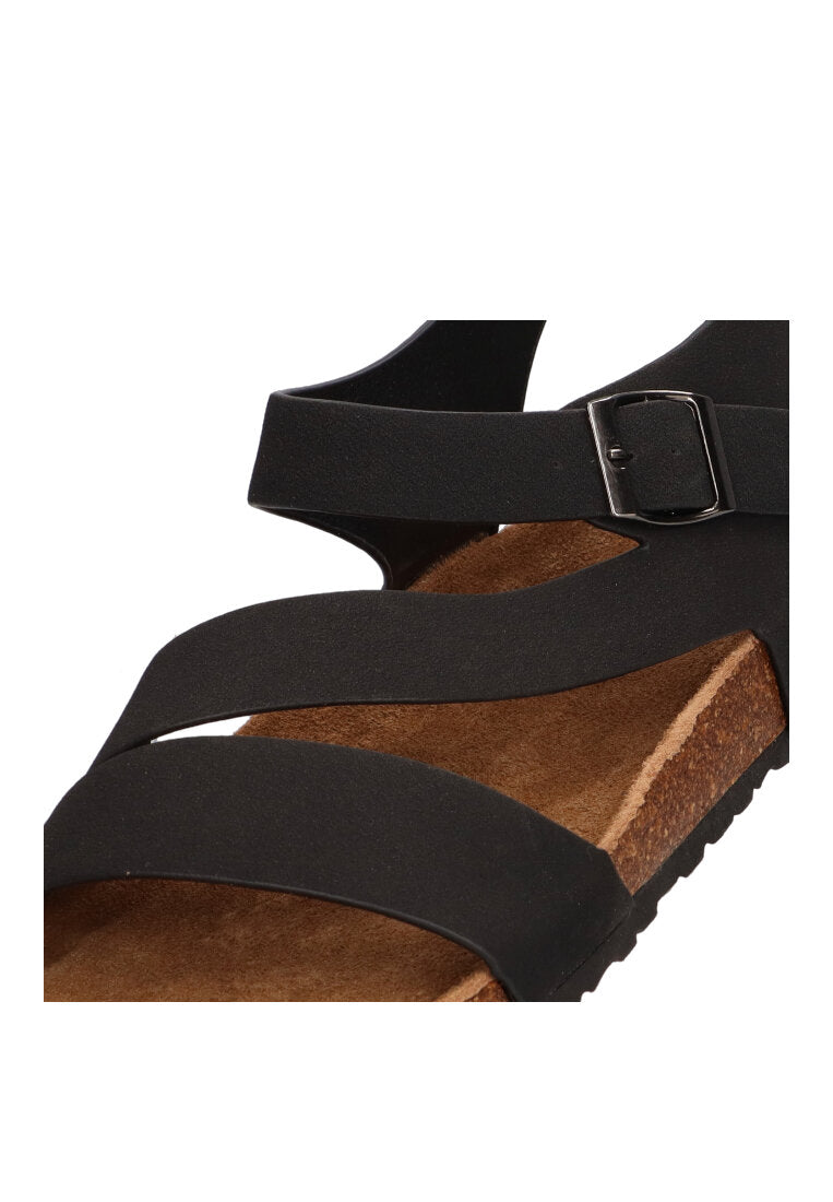SANDALIA BIO CRUZADA ETIKA 41021 MONDELLO, HOMBRE NEGRO