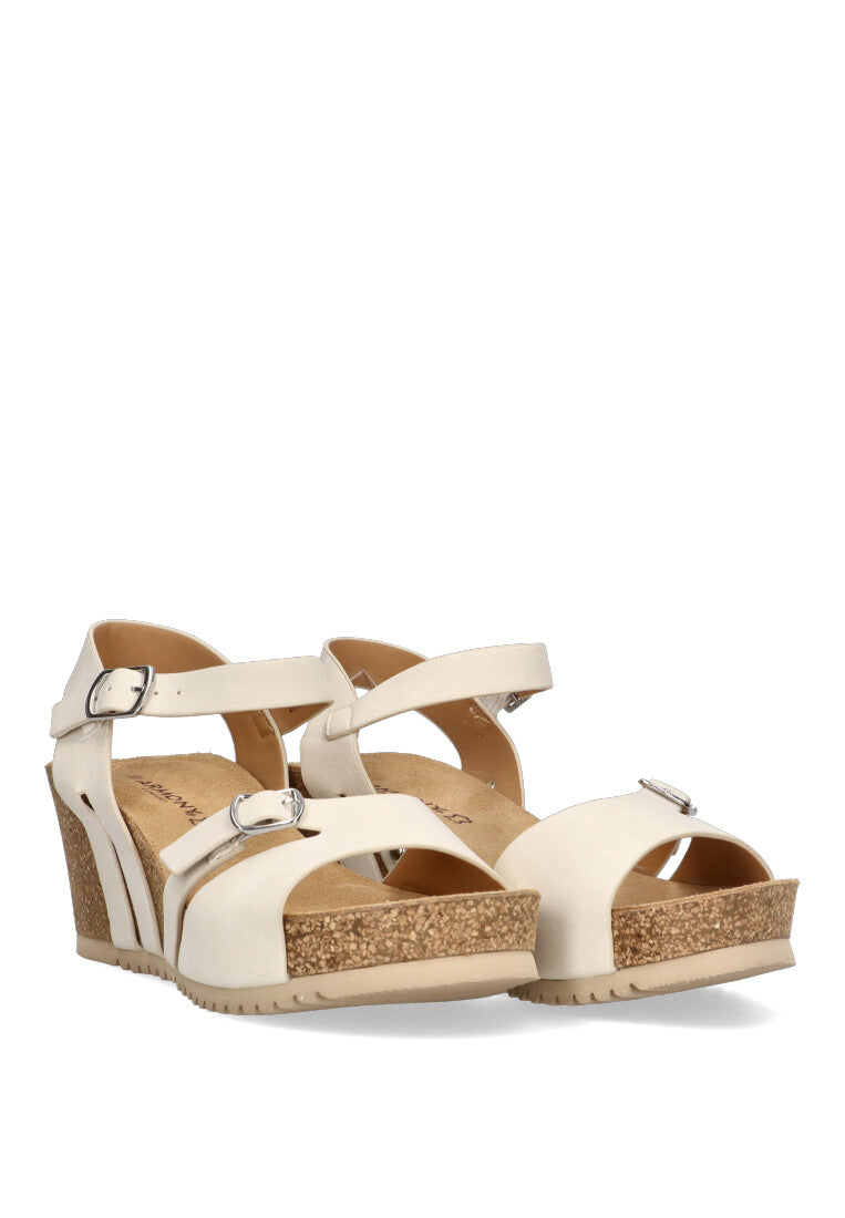 SANDALIA BIO ARMONY 20031 MYRTHOS, MUJER BEIGE