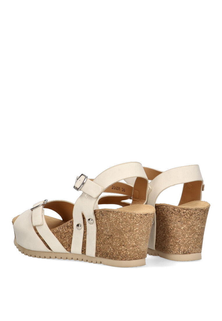 SANDALIA BIO ARMONY 20031 MYRTHOS, MUJER BEIGE