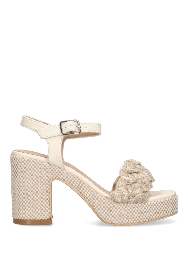 SANDALIA TRENZADA ETIKA 30014 GUGUY, MUJER NATURAL