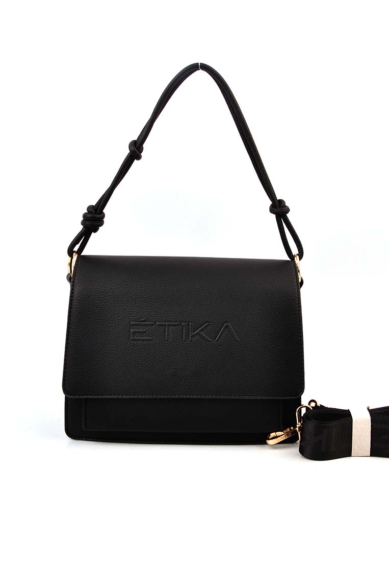 BOLSO BANDOLERA CASUAL ETIKA BETTE 02 B30108, NEGRO