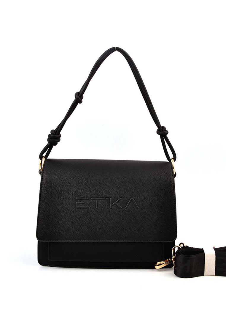 BOLSO BANDOLERA CASUAL ETIKA BETTE 02 B30108, NEGRO