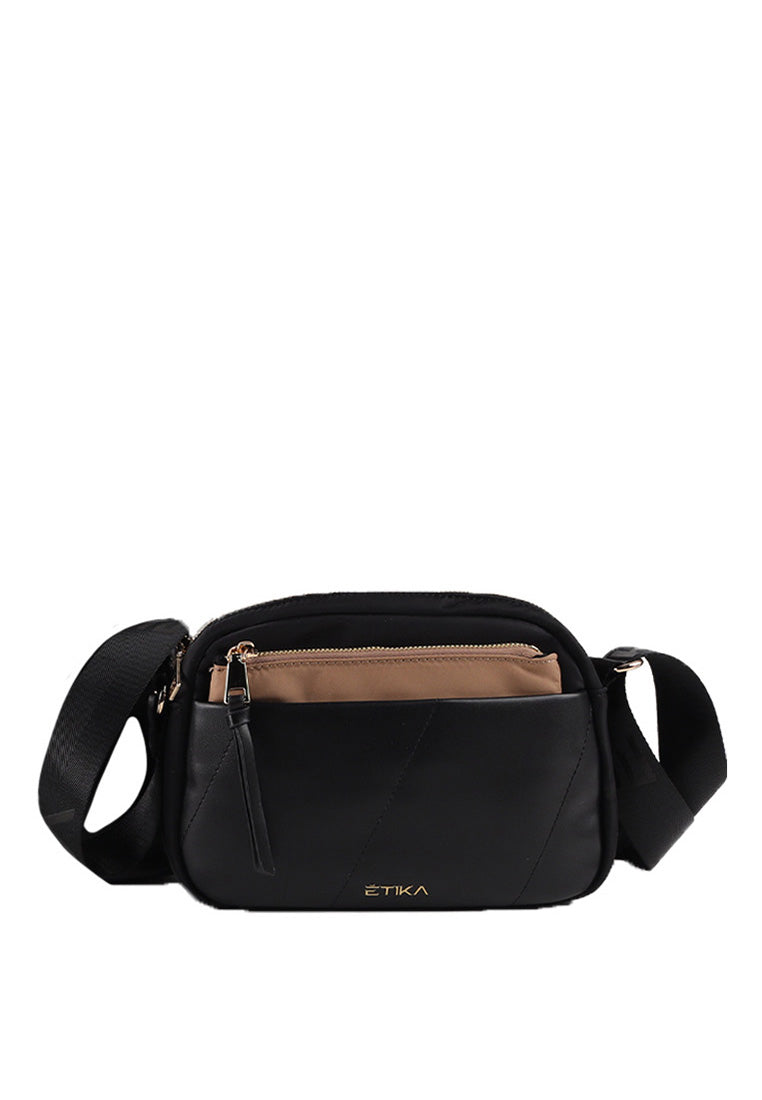 BOLSO BANDOLERA PEQUEÑA ETIKA B30113 NEGRO