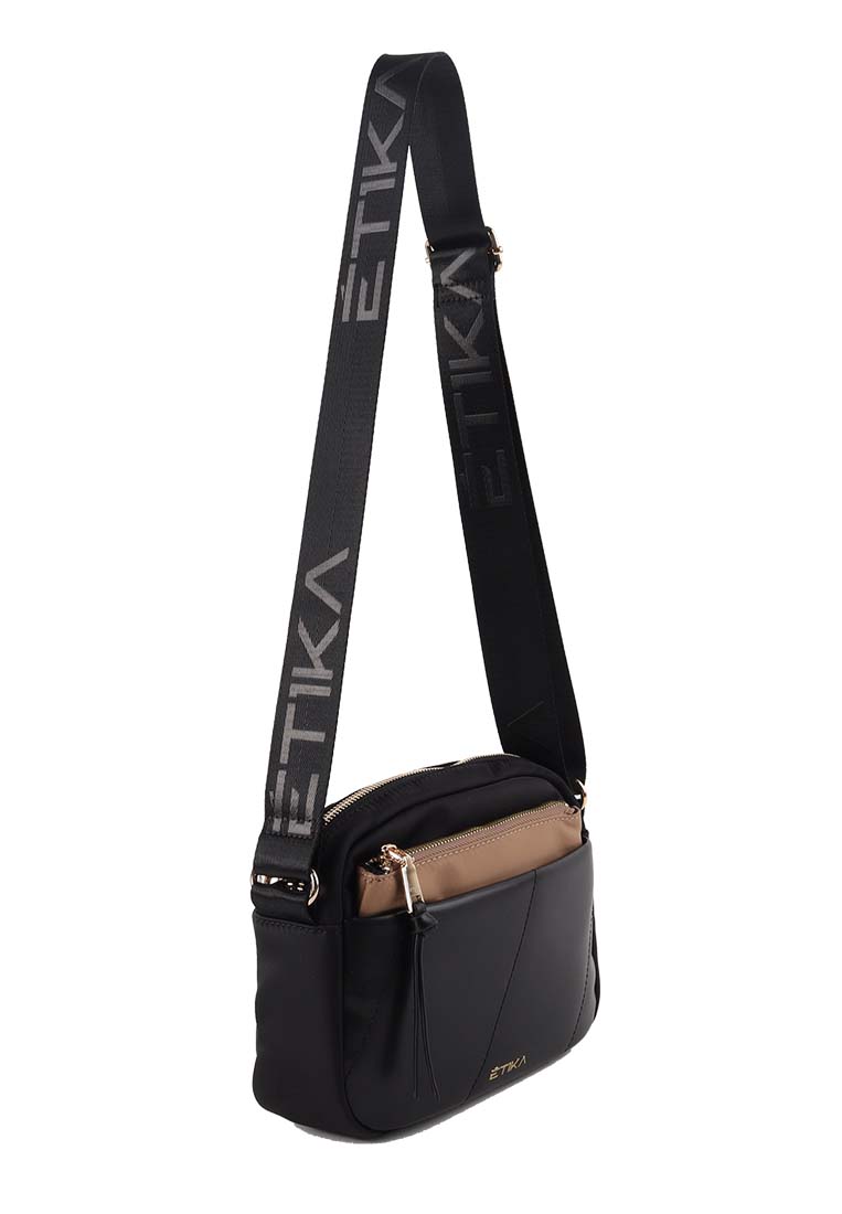 BOLSO BANDOLERA PEQUEÑA ETIKA B30113 NEGRO