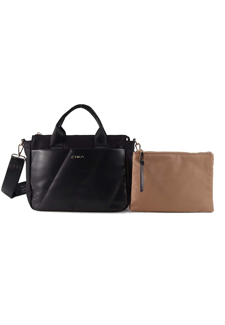 BOLSO CON ASAS CASUAL ETIKA GRETA 02 B30114 NEGRO