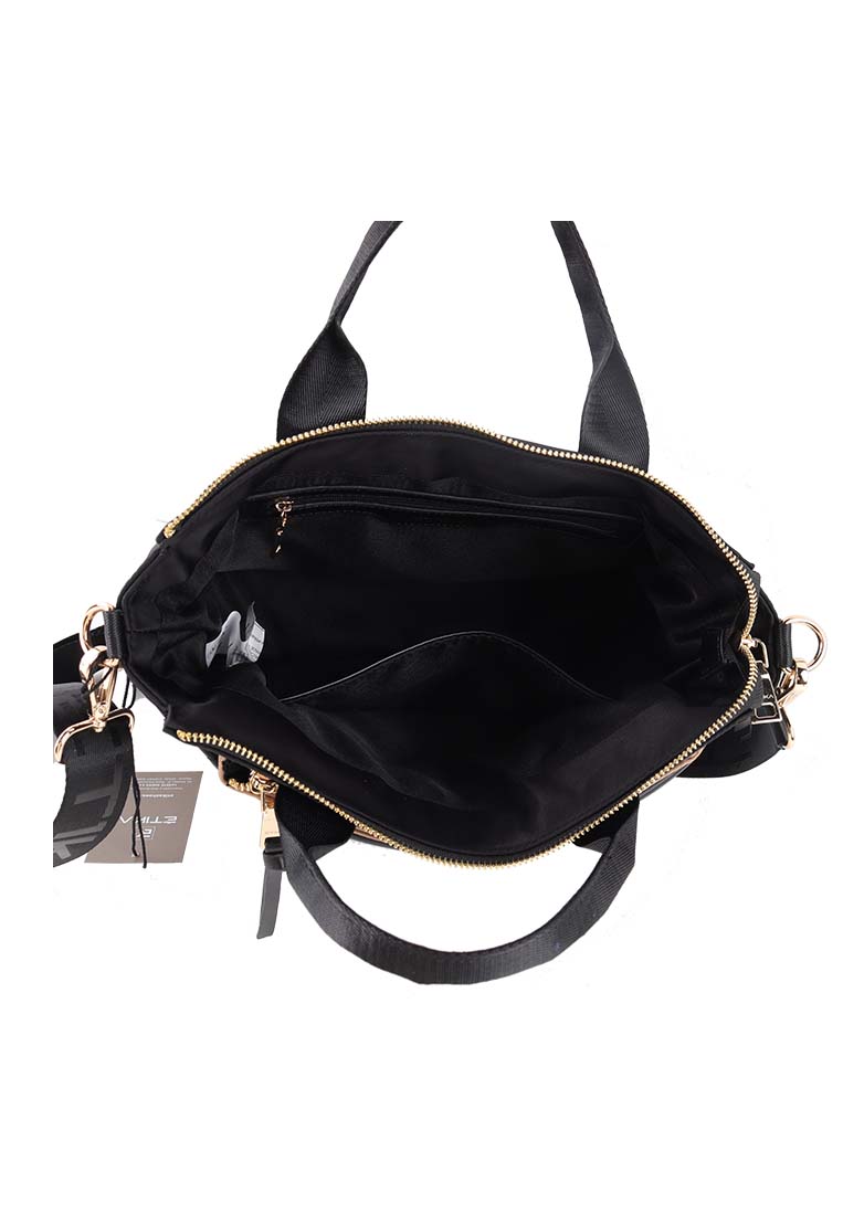 BOLSO CON ASAS CASUAL ETIKA GRETA 02 B30114 NEGRO