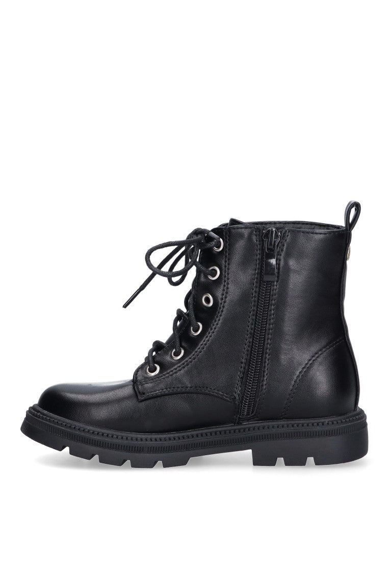 BOTIN MILITAR ALTO ETIKA KIDS ALBANELLA 10611 NIÑA, NEGRO