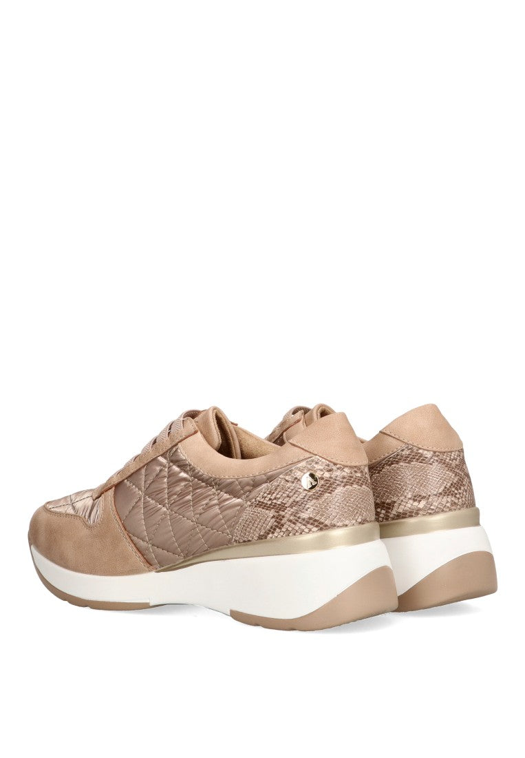 DEPORTIVAS ACOLCHADAS CON ELASTICOS MUJER ARMONY ANGERA 50219 TAUPE