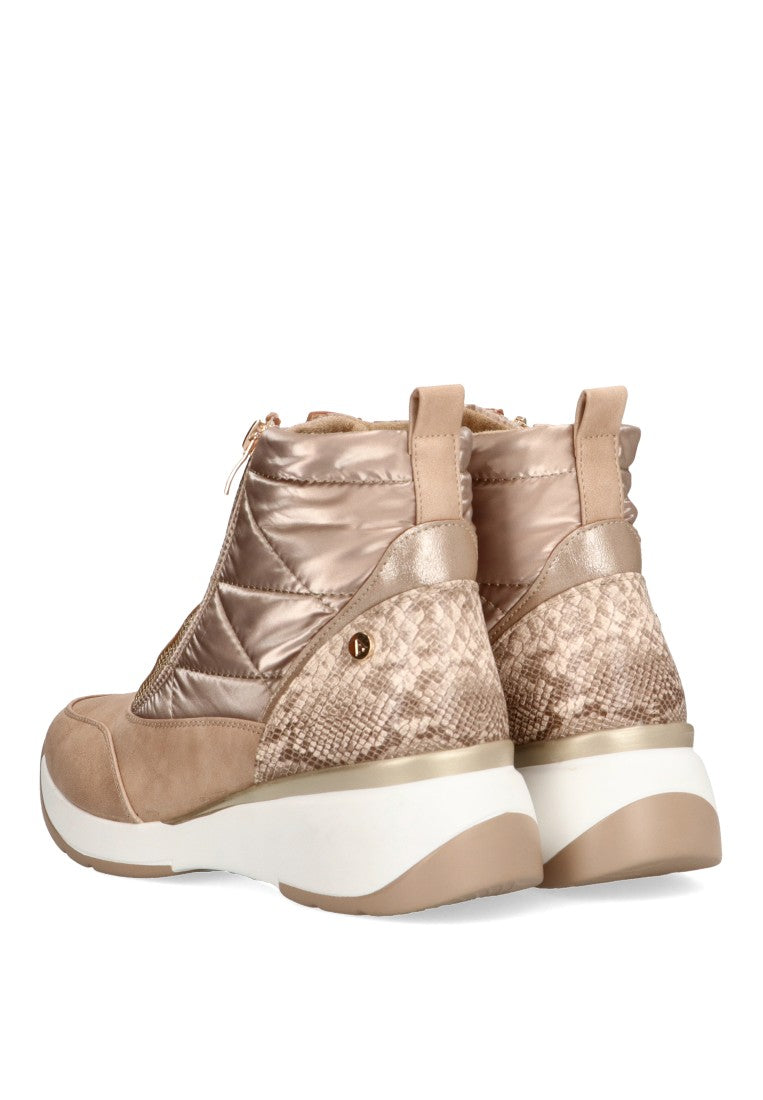 DEPORTIVAS ACOLCHADAS CON CREMALLERA MUJER ARMONY 50220 DAVOLI TAUPE