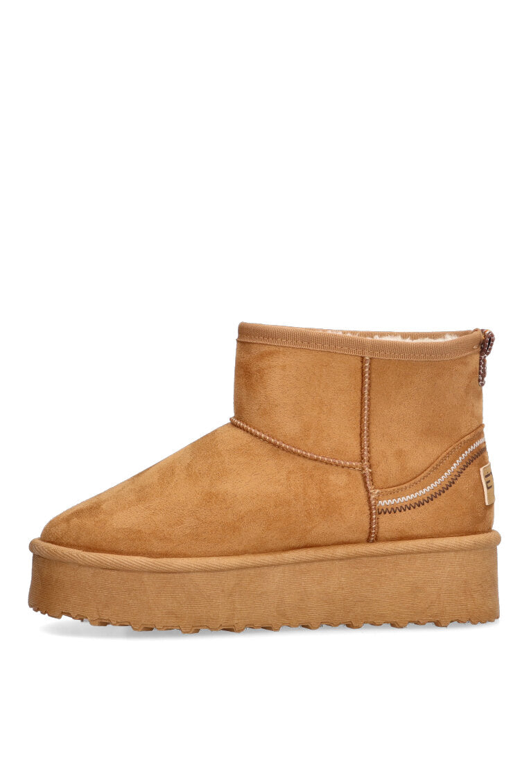 BOTIN DE PELO ETIKA LE MANS 10904 MUJER, CAMEL