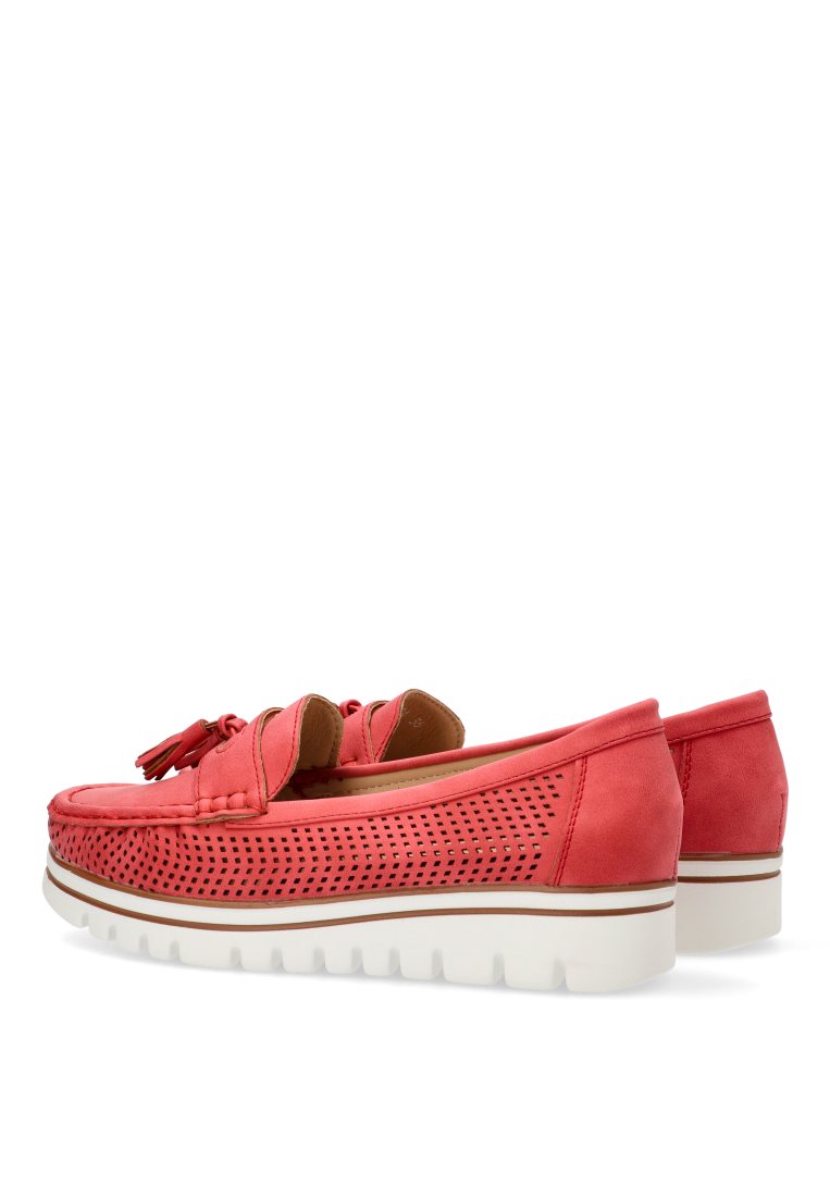 MOCASIN CALADO ARMONY LUANCO 68004,  MUJER ROJO