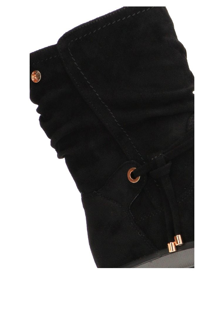 BOTIN ARRUGADO ANGER 02 11112 ETIKA, MUJER NEGRO