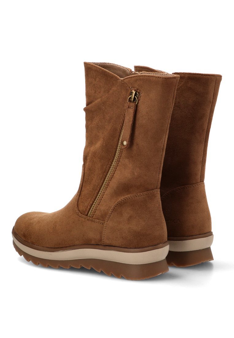 BOTIN ANTELINA CREMALLERA CAMELIA 11115 ETIKA, MUJER CAMEL