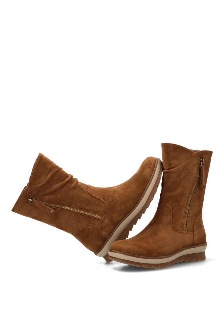 BOTIN ANTELINA CREMALLERA CAMELIA 11115 ETIKA, MUJER CAMEL
