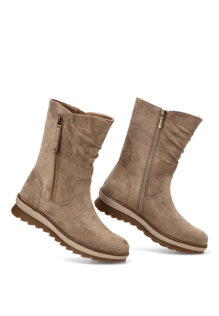BOTIN ANTELINA CREMALLERA CAMELIA 11115 ETIKA, MUJER TAUPE