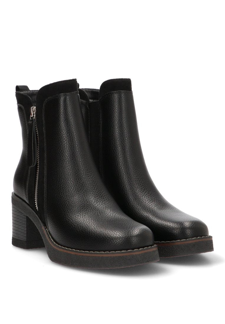 BOTIN CREMALLERA ANYA 32024 ETIKA, MUJER NEGRO