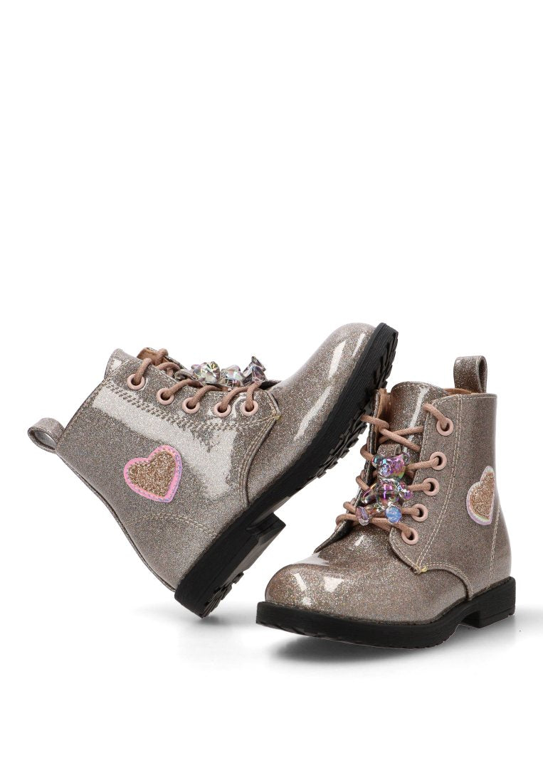 BOTIN MILITAR CORAZON KATIA 10619 ETIKA, NIÑA ROSA
